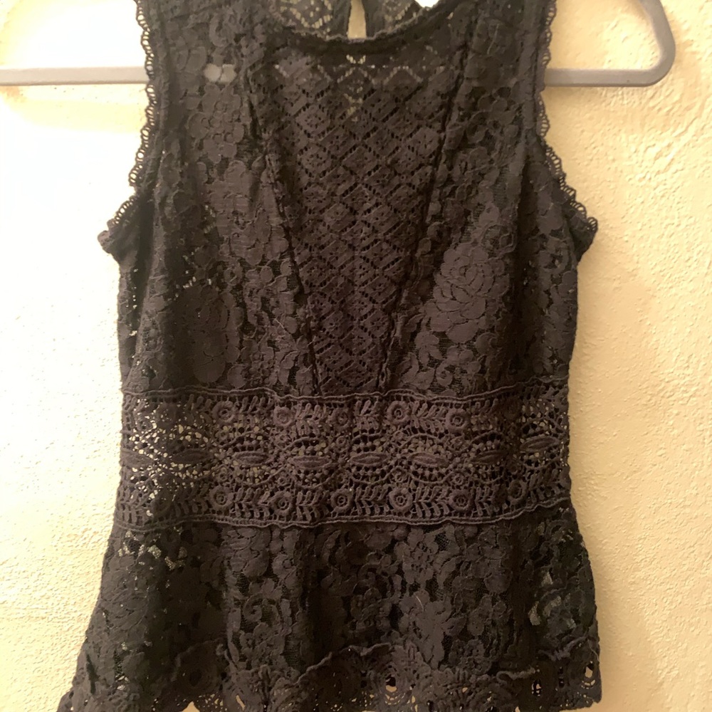 Lacey blouse tank top